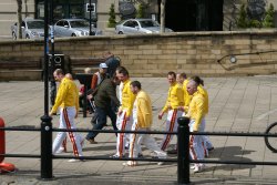 A load of Freddie Mercury's on Newcastle Quayside Wallpaper