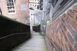 Steps to Newcastle Quay Side Wallpaper