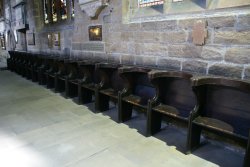 The sixpenny seats in St Nicholas Cathedral Wallpaper