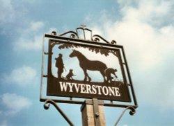 Wyverstone, Suffolk, Village Sign Wallpaper