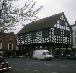 Ledbury half-timbered Market Hall Wallpaper