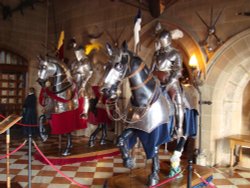 Shining armour at the Great Hall Wallpaper