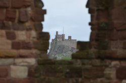 Lindisfarne Castle from the Priory Wallpaper