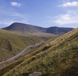 Carmarthen Vans from the foothills Wallpaper