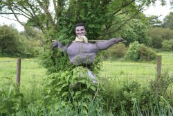 Elvis the scarecrow at Crook Hall