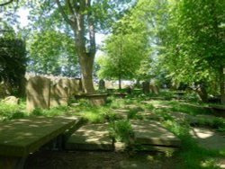 St Michael and All Angel's Graveyard next to Bronte Parsonage Wallpaper