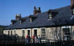The pitmens' cottages at Beamish Wallpaper