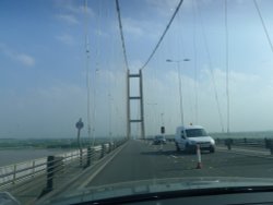 The Humber Bridge near Kingston upon Hull