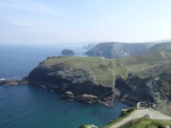 View from Tintagel Castle