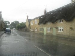 Podington on a wet day Wallpaper