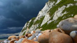 Storm Over The Cliffs Wallpaper