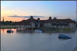 River Still Rising. St Ives, Cambridgeshire. Wallpaper