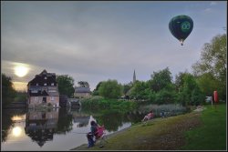 Late afternoon, Houghton Mill. Wallpaper