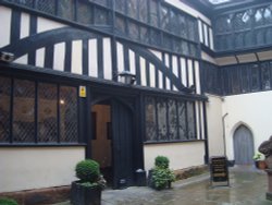Courtyard of St. Mary's Guildhall Wallpaper