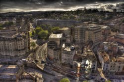 Central Bristol from on high Wallpaper