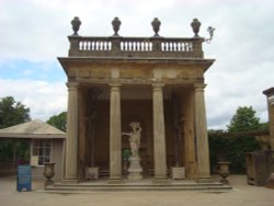 Flora's Temple and the Statue of Flora Wallpaper