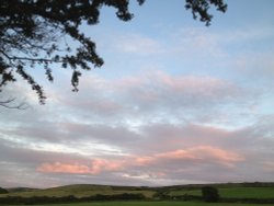 Dusk near East Lulworth, Dorset Wallpaper