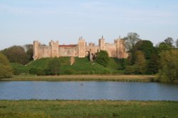 Framlingham Castle Ruins from the College Wallpaper