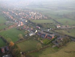 View from the air near Uttoxeter Wallpaper