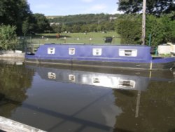 On the river at Bingley Wallpaper