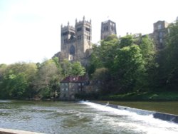 Durham Cathedral and the River Wear Wallpaper