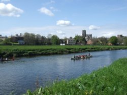 Durham Cathedral and the River Wear Wallpaper