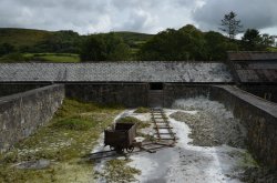 Old China Clay works at Wheal Martyn Wallpaper