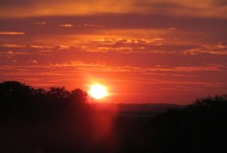 Rushden sunset Wallpaper