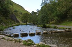 Dovedale Stepping Stones Wallpaper
