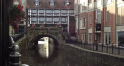 River Witham, centre of Lincoln Wallpaper