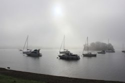 The mists of Windermere Wallpaper