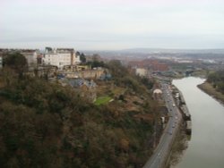 Bristol from Clifton Suspension Bridge Wallpaper