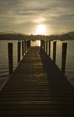 Sunset at the Pierhead Ambleside