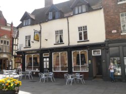 Shrewsbury, Cafe on the High Street Wallpaper