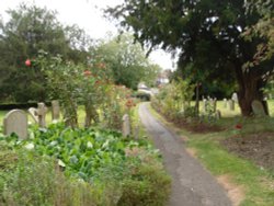 Dorchester-On-Thames, the area adjacent to the Abbey Church Wallpaper