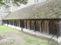 Dorchester-On-Thames, the area adjacent to the Abbey Church Wallpaper