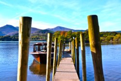 By the lake at Keswick Wallpaper