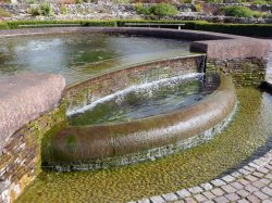The Mirror Pool at The National Botanic Garden of Wales. Wallpaper