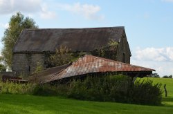 Derelict Barns, Hambleton Wallpaper