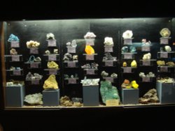 Treasures of the Earth, display of minerals Wallpaper