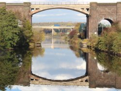 View from Frodsham Swingbridge Wallpaper