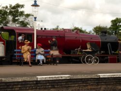 Great Central Railway 1940's weekend at Quorn station Wallpaper