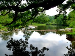 Horse shoe Falls Llangollen Wallpaper