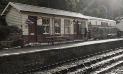 Waiting for a friend 1 Goathland station Wallpaper