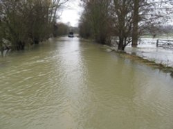Flooding near Wollaston Wallpaper
