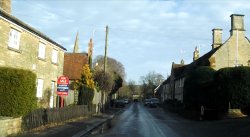 Podington on a wet day Wallpaper