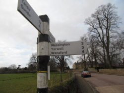 Fotheringhay signpost
