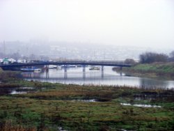 Leigh on Sea, Bridge across to Two Tree Island Wallpaper