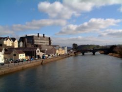 The River Towy at Carmarthen Wallpaper