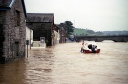 Floods at Carmarthen Wallpaper